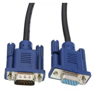 VGA To VGA Cable - 1.5m - Black & Blue (3m – N1500, 5m – N2500, 10m – N3500)