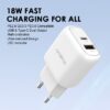 Oraimo PowerCube 3 Pro 18W Fast Charging Charger Kit with Micro USB Cable - Image 2