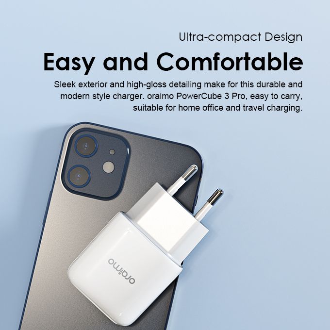 Oraimo PowerCube 3 Pro 18W Fast Charging Charger Kit with Micro USB Cable - Image 5