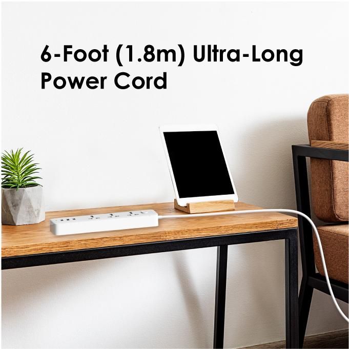 Oraimo PowerHub 3 AC Outlets 3 USB Ports UK Power Strip Socket - Image 5