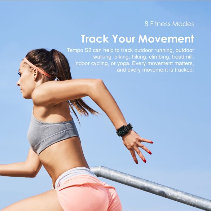 Oraimo Tempo S2 Blood Oxygen Heart Rate Sleep Monitor Long Standby Time Health Smart Watch - Online Exclusive - Image 4