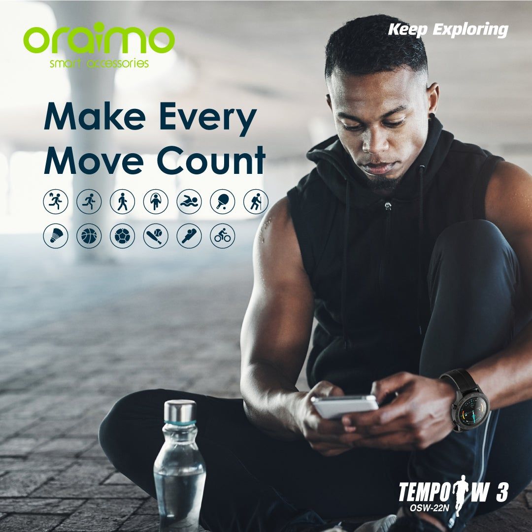 Oraimo Tempo W3 Smart Watch - Online Exclusive - Image 10
