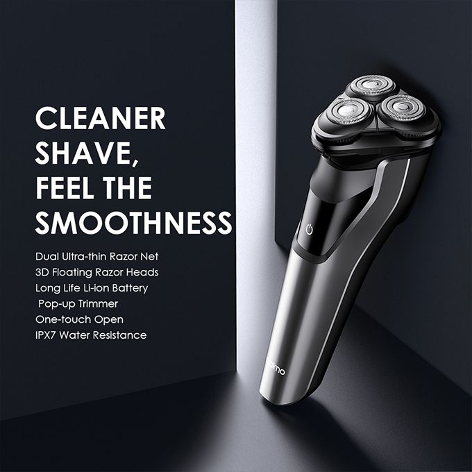Oraimo SmartShaver 2 Dual Ultra-thin 3D Floating Heads IPX7 Pop-up Rotary Electric Shaver - Image 2