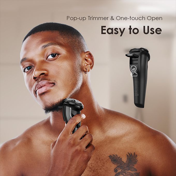 Oraimo SmartShaver 2 Dual Ultra-thin 3D Floating Heads IPX7 Pop-up Rotary Electric Shaver - Image 5
