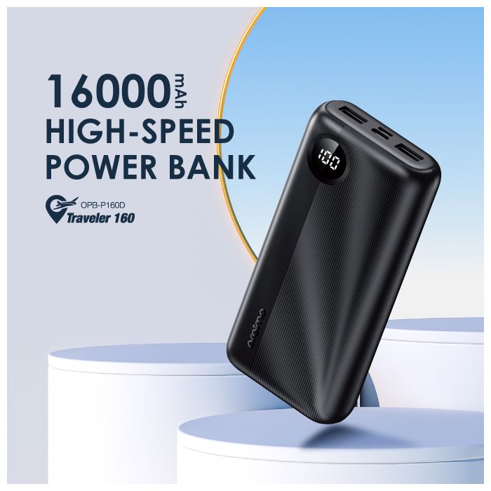 Oraimo Traveler 160 16000mAh High Capacity Dual Output Powerbank - Image 2