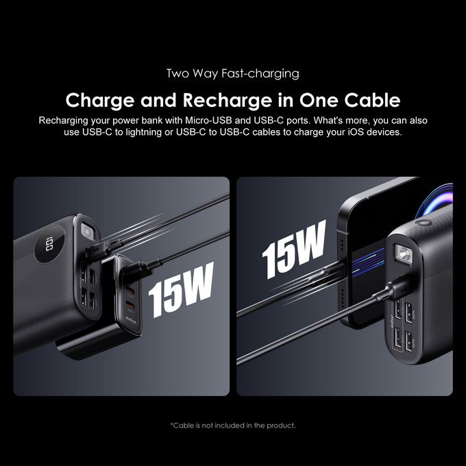 Oraimo PowerBox 300 30000mAh 15W Two-way Fast-charging Power Bank - Image 4