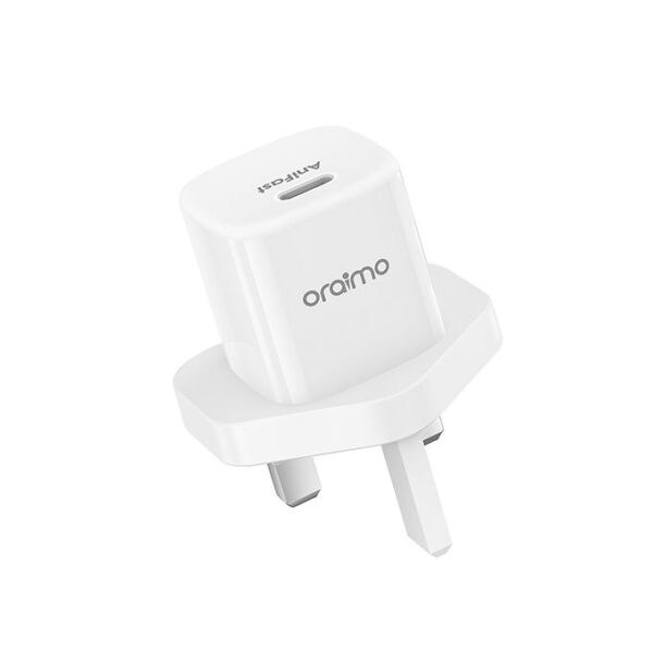 Oraimo PowerNano 20W PD AniFast Fast Charging UK Type Wall Charger