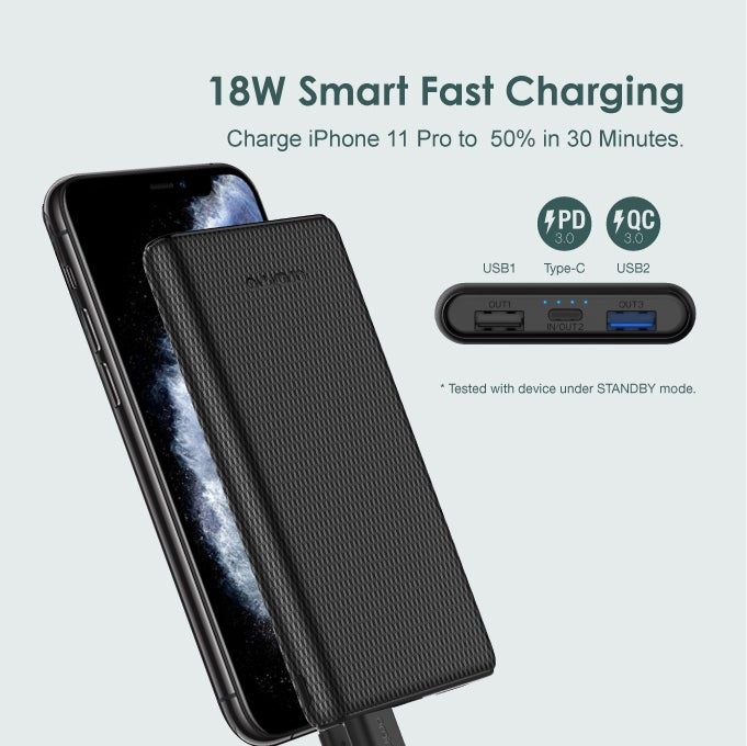 Oraimo Toast 10 PD Type-C Fast Charge & Recharge Power Bank with free type-c cable - Image 3