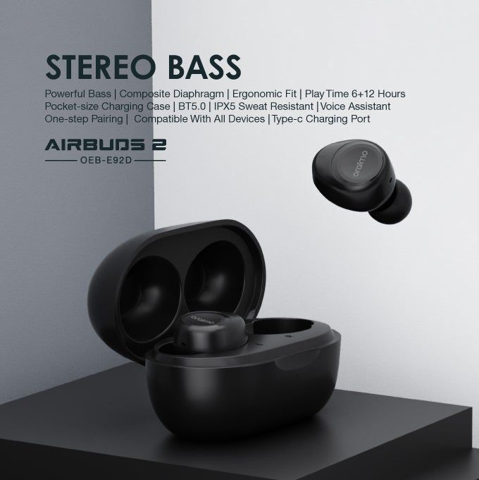 Oraimo AirBuds 2 Stereo Bass True Wireless In-Ear Earbuds - Image 2