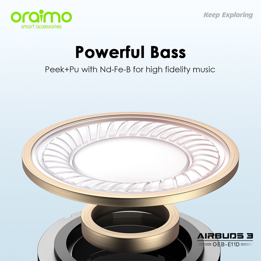 Oraimo AirBuds 3 Powerful Bass IPX7 Waterproof TWS True Wireless Earbuds - Image 10