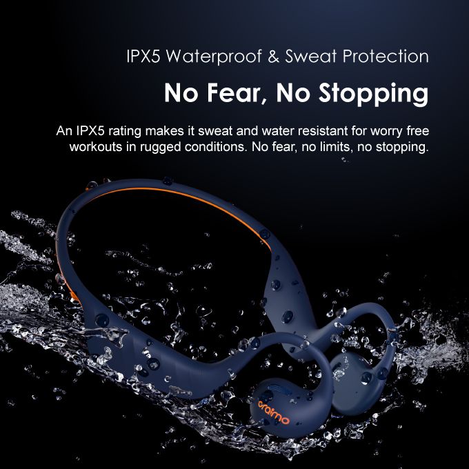 Oraimo OpenCirclet IPX5 Ergonomic Secure Fit Long Playtime Open-ear Bluetooth Headphones - Image 12