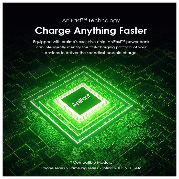 Oraimo Traveler 3 Vision 27000mAh Fast Charging With LED Flashlights Power Bank - Online Exclusive - Image 4
