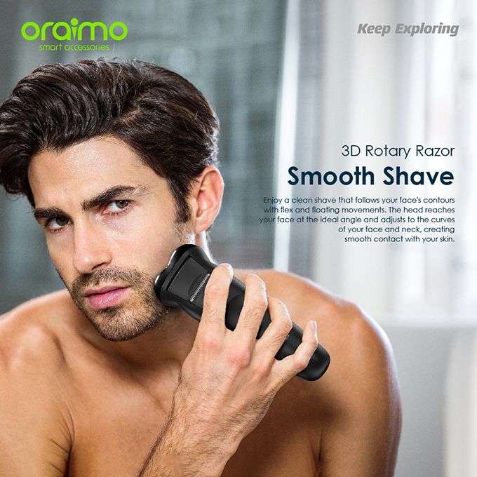 Oraimo SmartShaver Rotary Electric Shaver With Pop-up Trimmer - Image 3