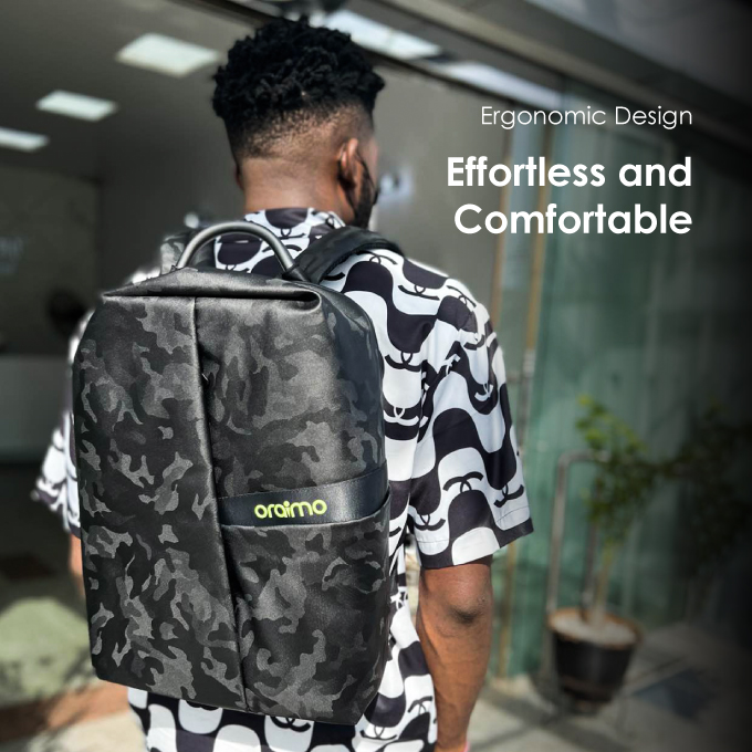Oraimo Functional and Trendy Multiple Storage Compartments BackPack - Image 2