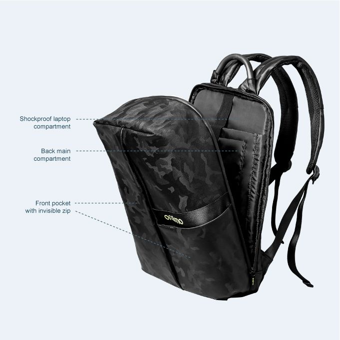 Oraimo Functional and Trendy Multiple Storage Compartments BackPack - Image 4