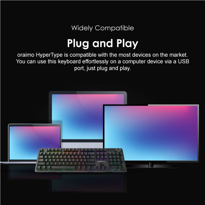 Oraimo HyperType Wired Mechanical Keyboard With Detachable Wrist Rest - Image 6